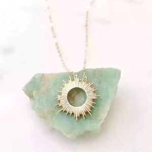 “Bohemian Rhapsody” Tribal/Indie Gold Sun Necklace
